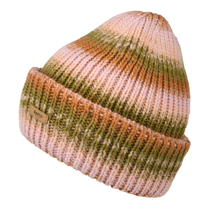 Barts Hats Elanor Space-Dyed Beanie Hat - Army Green-Pink