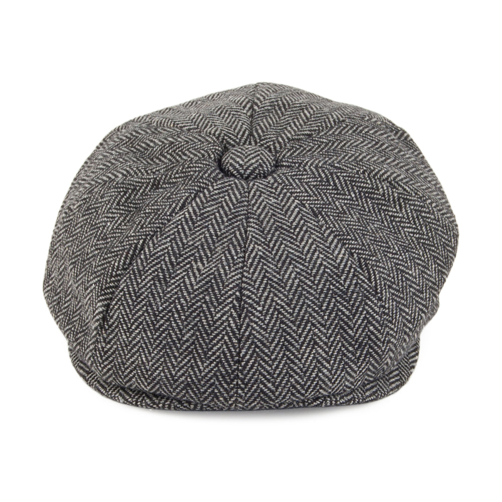 Jaxon & James Baby Herringbone Newsboy Cap - Charcoal