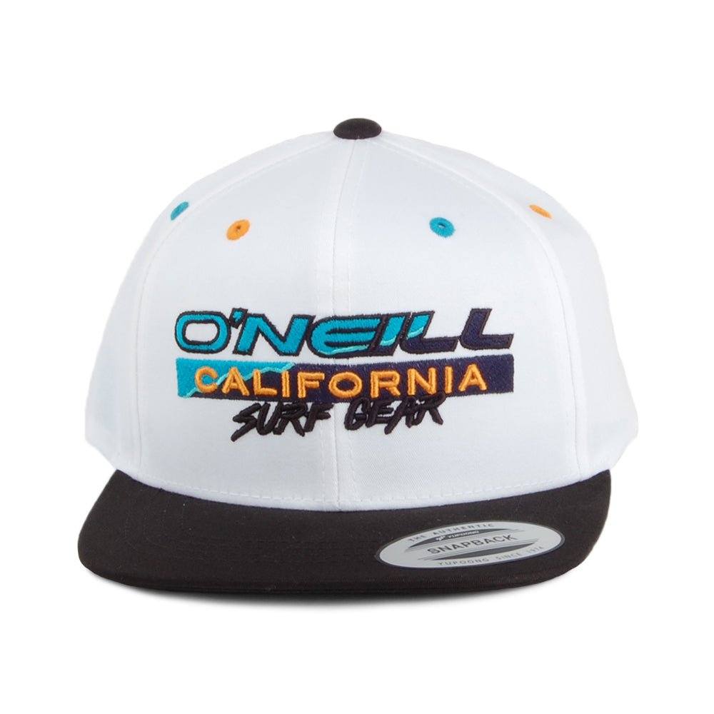 O'Neill Hats Kids Stamped Snapback Cap - White-Black