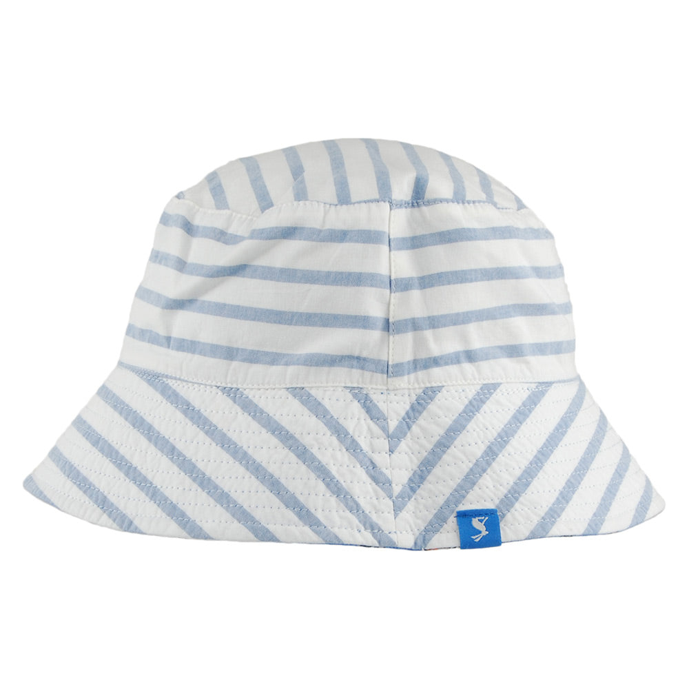 Joules Hats Kids Brit Sharks Reversible Bucket Hat - Blue