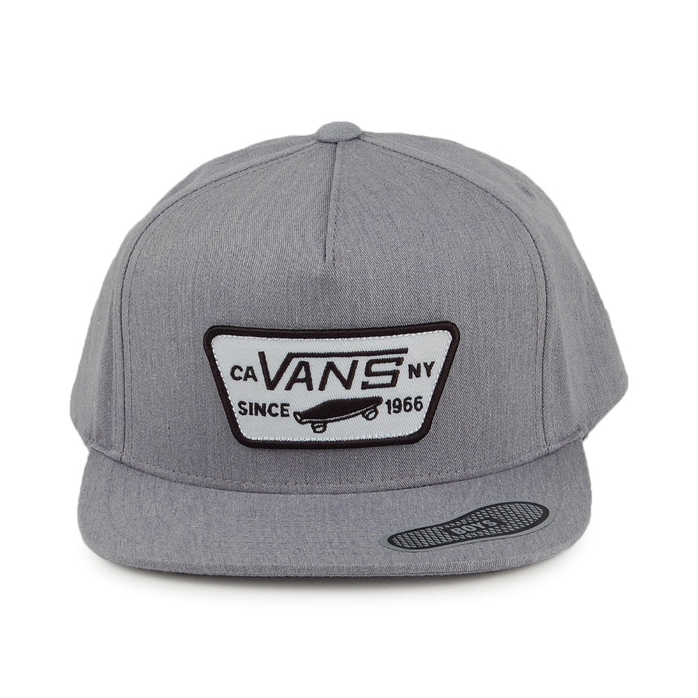 Vans Hats Kids Full Patch Snapback Cap - Heather Grey