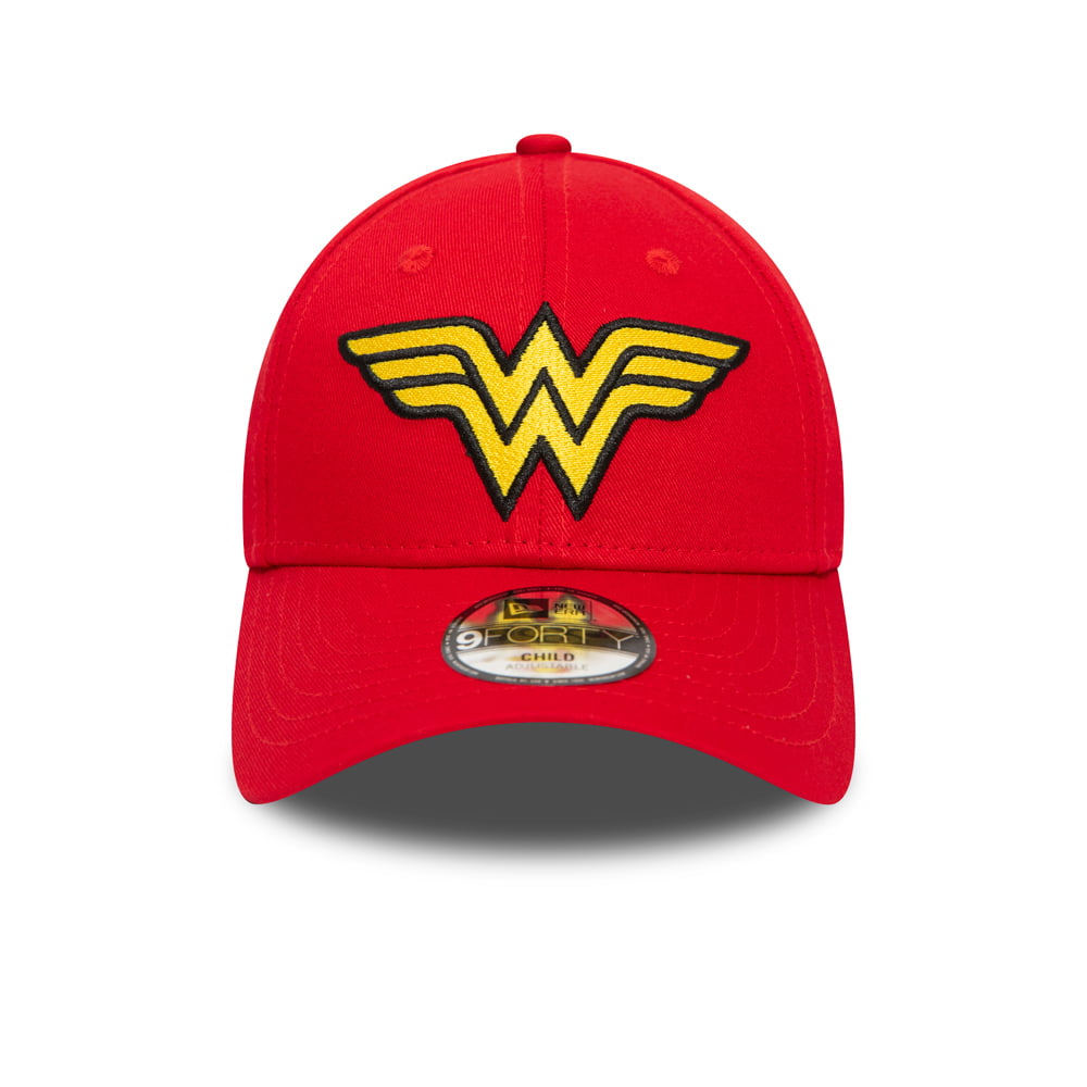 New Era Kids 9FORTY Wonder Woman Baseball Cap - Red