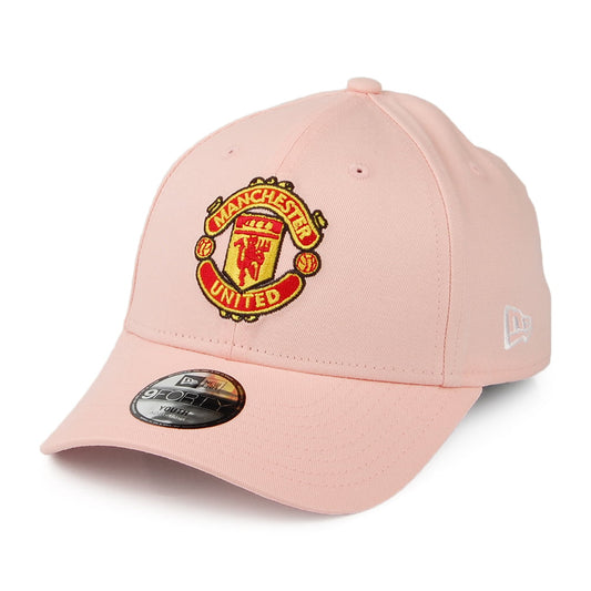 New Era Kids 9FORTY Manchester United Cotton Baseball Cap - Pink