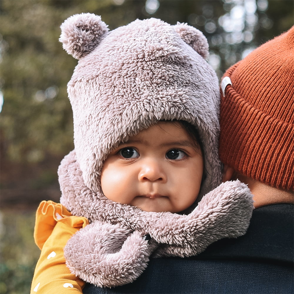 Barts Hats Baby Noa Bear Beanie Hat - Brown