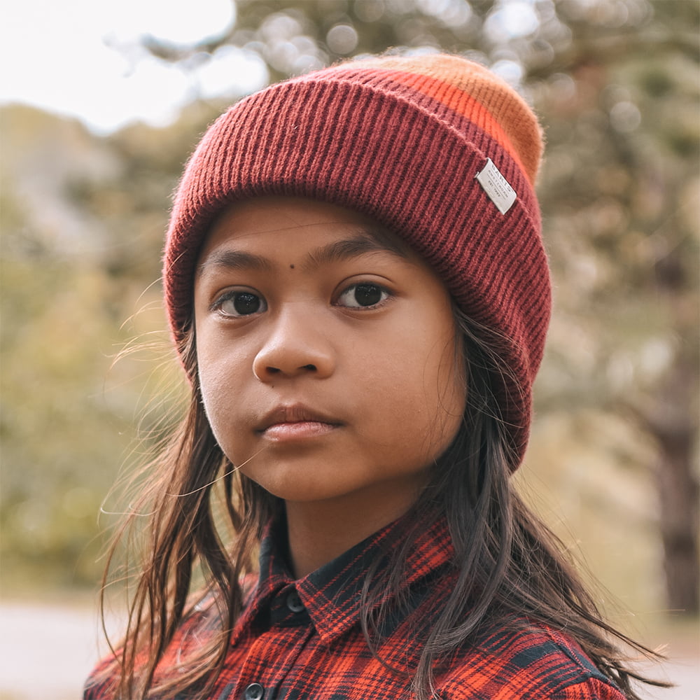 Barts Hats Kids Metrop Beanie Hat - Burgundy- Rust