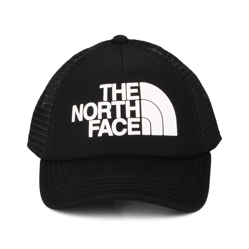 The North Face Hats Kids Logo Trucker Cap - Black-White