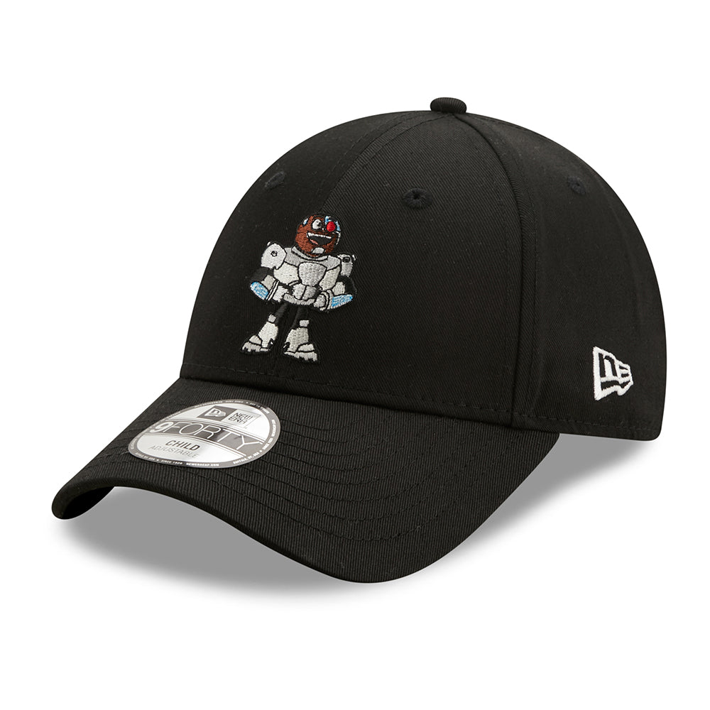 New Era Kids 9FORTY Teen Titan Cyborg Baseball Cap - Titan Character - Black