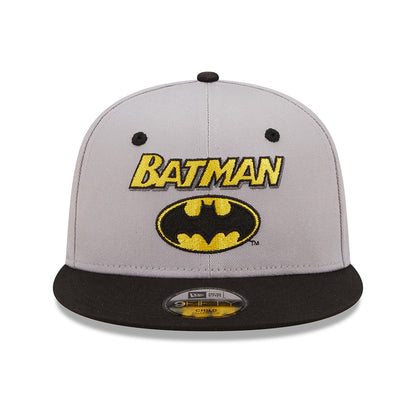 New Era Kids 9FIFTY Batman Baseball Cap - DC Comics Character - Grey-Black