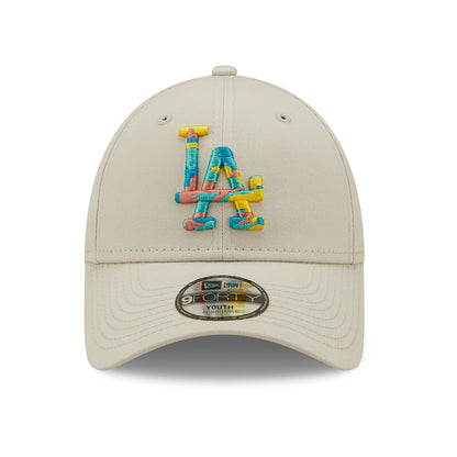 New Era Kids 9FORTY L.A. Dodgers Baseball Cap - MLB Camo Infill - Stone