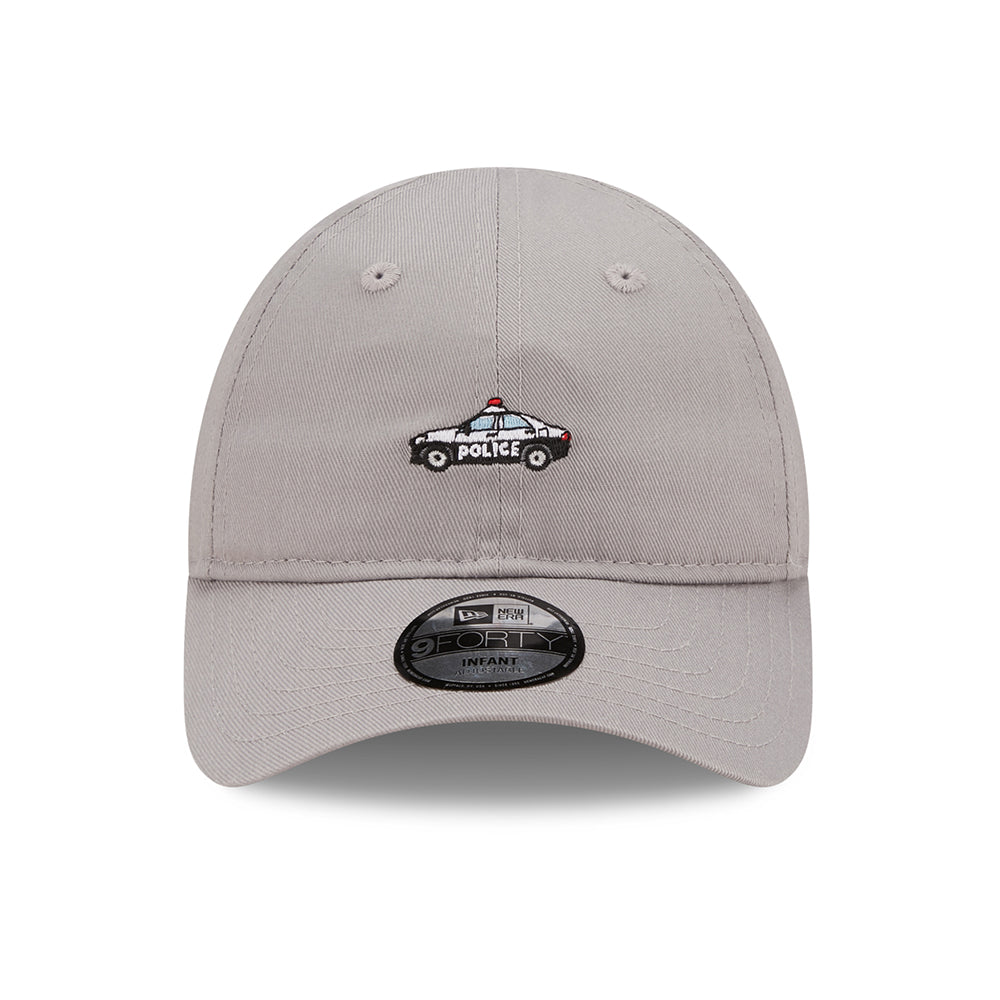 New Era Baby 9FORTY Police Car Baseball Cap - Icon - Grey