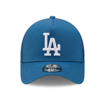 New Era Kids 9FORTY L.A. Dodgers A-Frame Trucker Cap - MLB Tonal Mesh - Blue