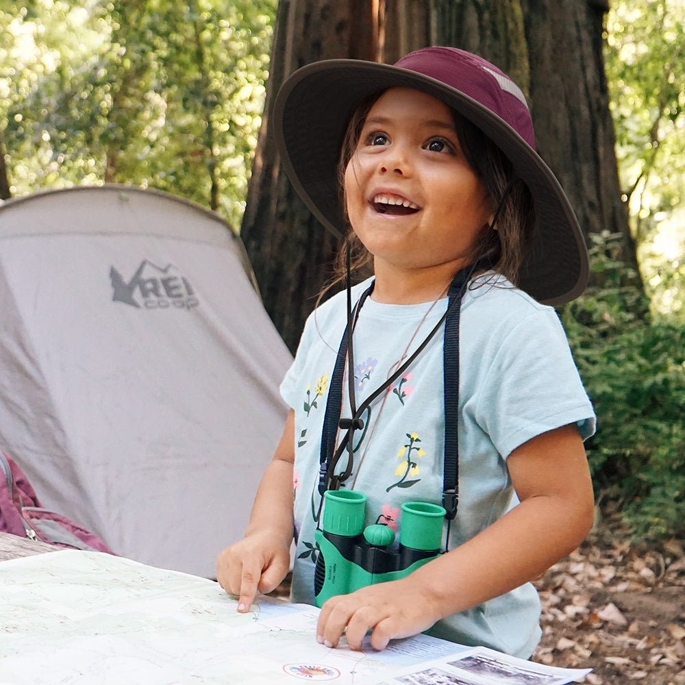 Sunday Afternoons Hats Kids Ultra Escape Water Resistant Boonie Hat - Burgundy