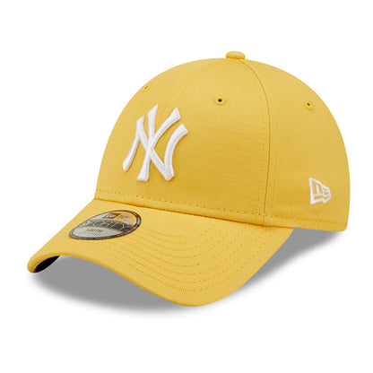 New Era Kids 9FORTY New York Yankees Baseball Cap - MLB League Essential - Yellow-White