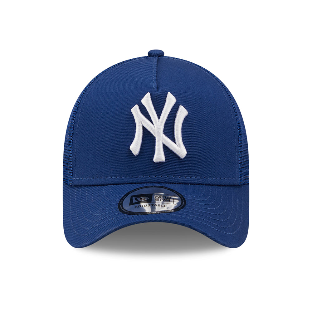 New Era Kids 9FORTY New York Yankees Trucker Cap - MLB League Essential - Royal Blue