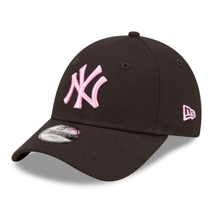 New Era Kids 9FORTY New York Yankees Baseball Cap - MLB League Essential - Black-Pink