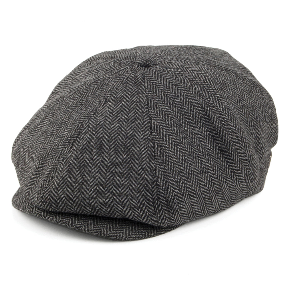 Brixton Hats Kids Brood Herringbone Newsboy Cap - Grey-Black – Village Hats