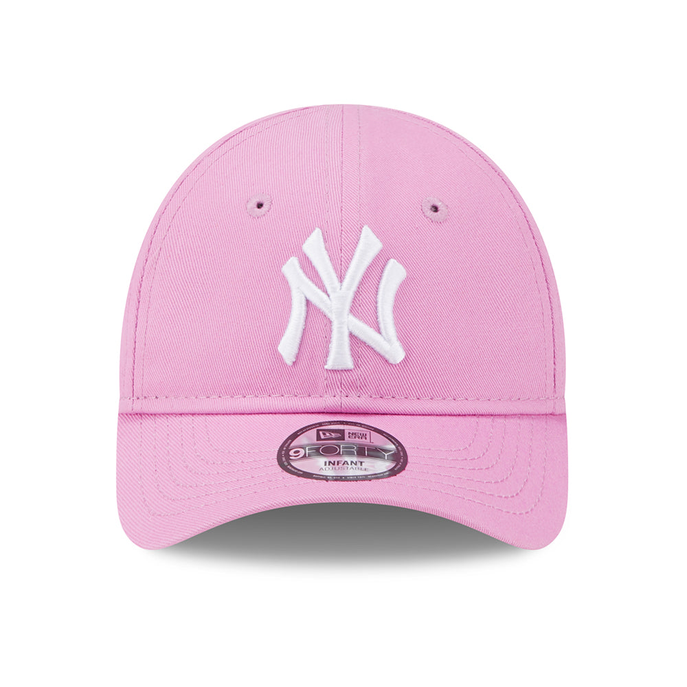 New Era Baby 9FORTY New York Yankees Baseball Cap - MLB League Essential - Rose-White