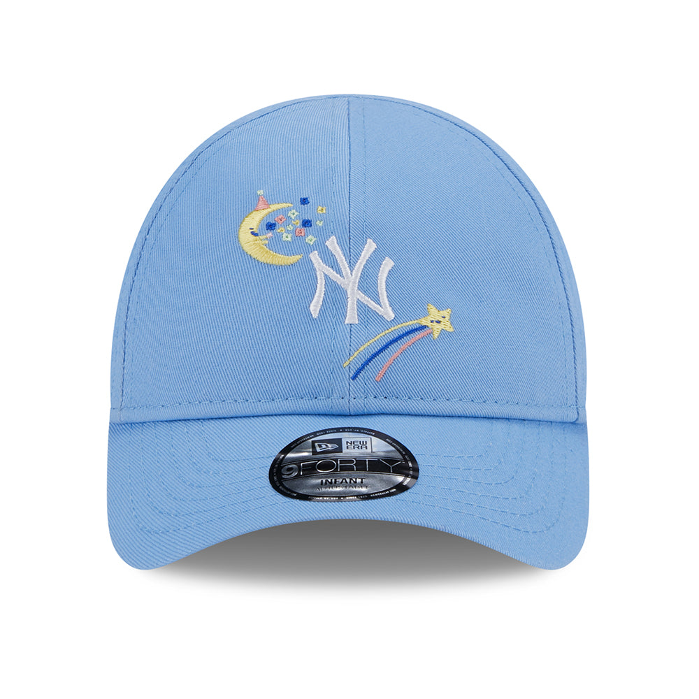 New Era Baby 9FORTY New York Yankees Baseball Cap - MLB Starry - Sky Blue