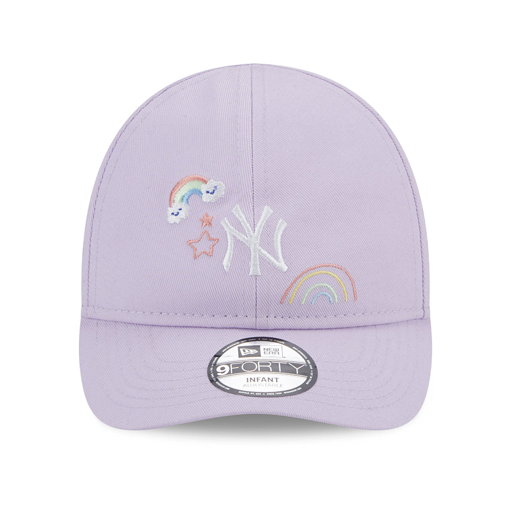 New Era Baby 9FORTY New York Yankees Baseball Cap - MLB Starry - Lavender