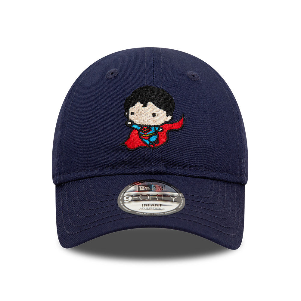 New Era Baby 9FORTY Superman Baseball Cap - Chibi DC Comics - Navy Blue