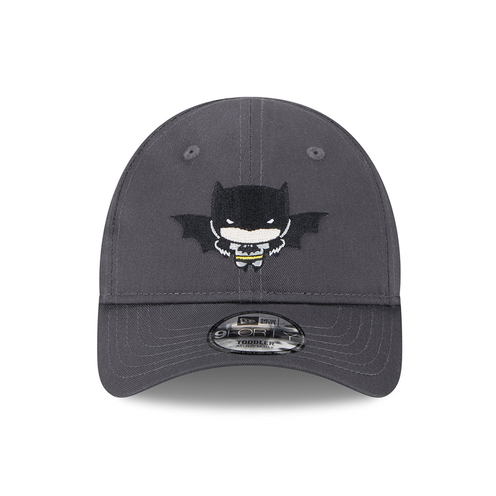 New Era Kids 9FORTY Batman Baseball Cap - Chibi DC Comics - Graphite