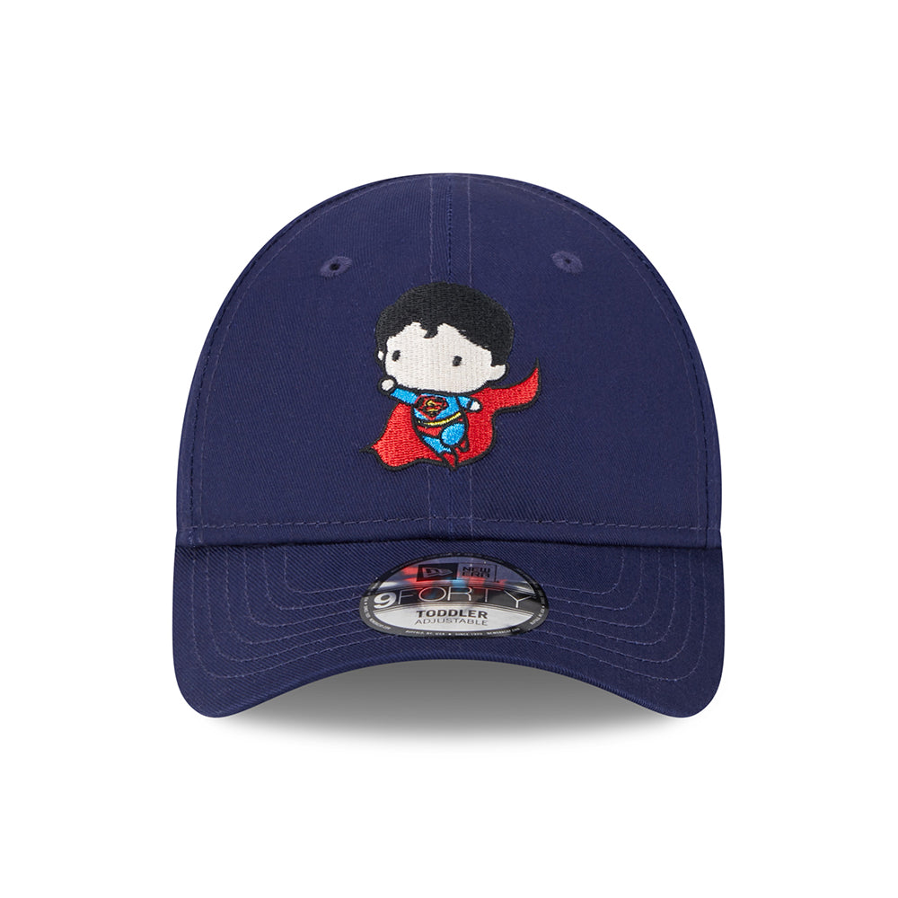 New Era Kids 9FORTY Superman Baseball Cap - Chibi DC Comics - Navy Blue