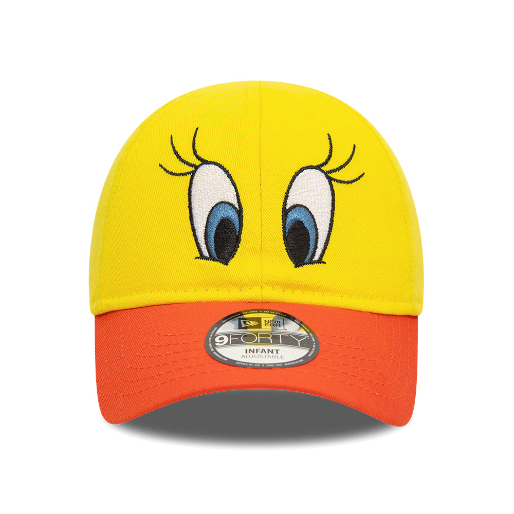 New Era Baby 9FORTY Tweety Bird Baseball Cap - Looney Tunes Character - Yellow-Orange