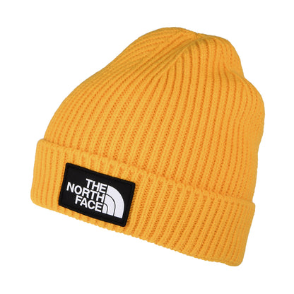 The North Face Hats Kids TNF Box Logo Cuffed Beanie Hat - Dandelion