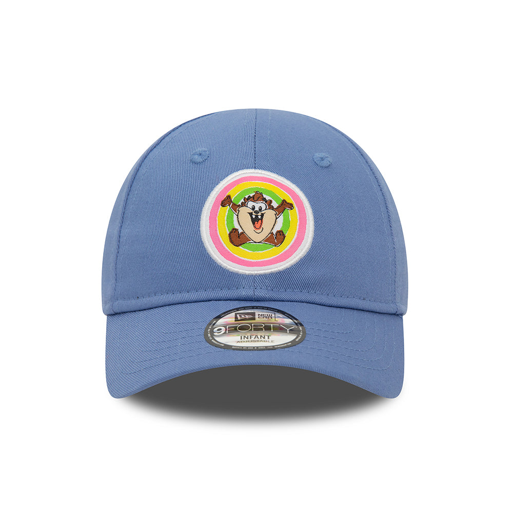 New Era Baby 9FORTY Taz Baseball Cap - Pastel Looney Tunes - Light Blue