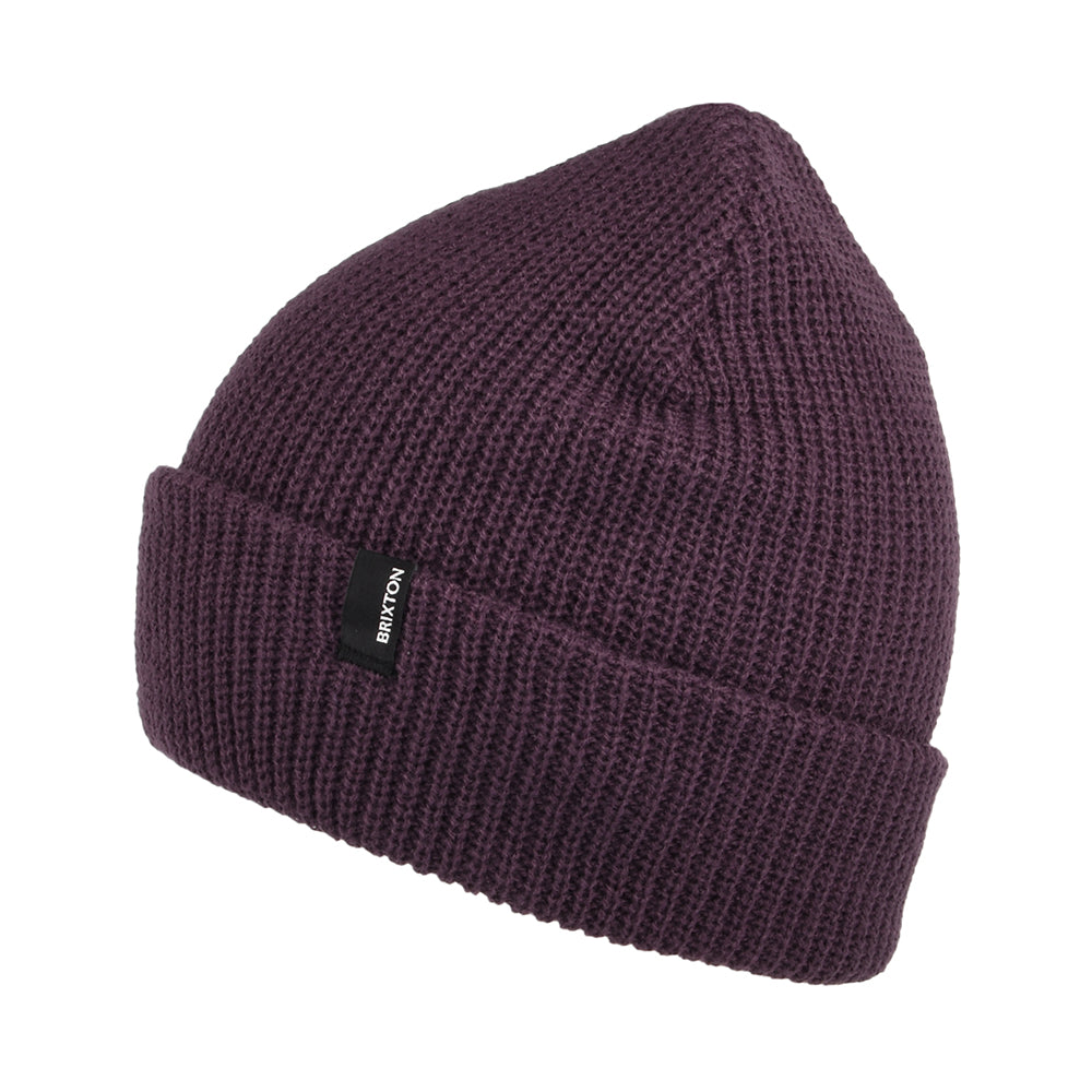 Brixton Hats Heist Cuffed Beanie Hat - Grape