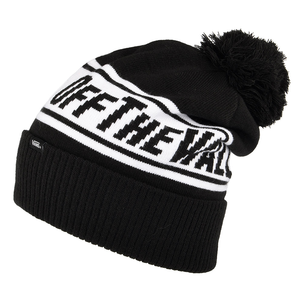 Vans Hats Off The Wall Bobble Hat - Black-White