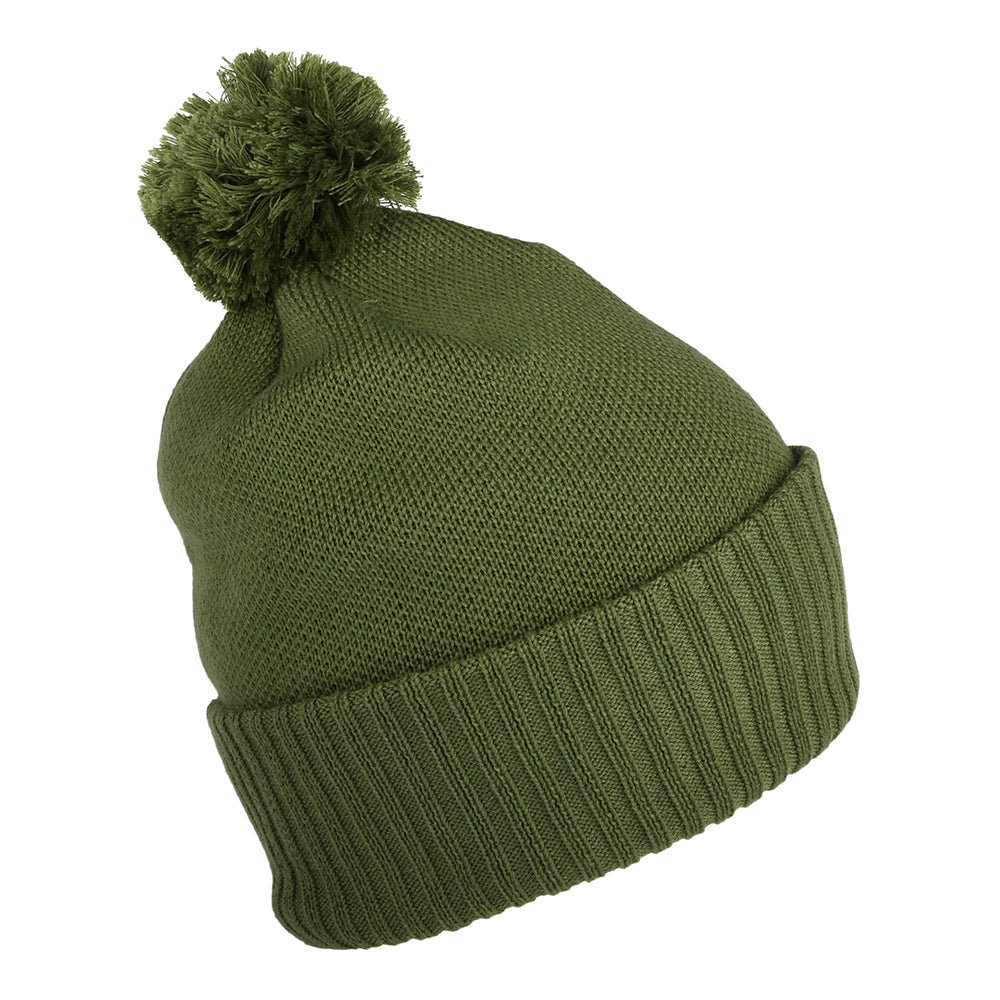 Patagonia Hats Line Logo Ridge Patch Powder Town Bobble Hat - Olive