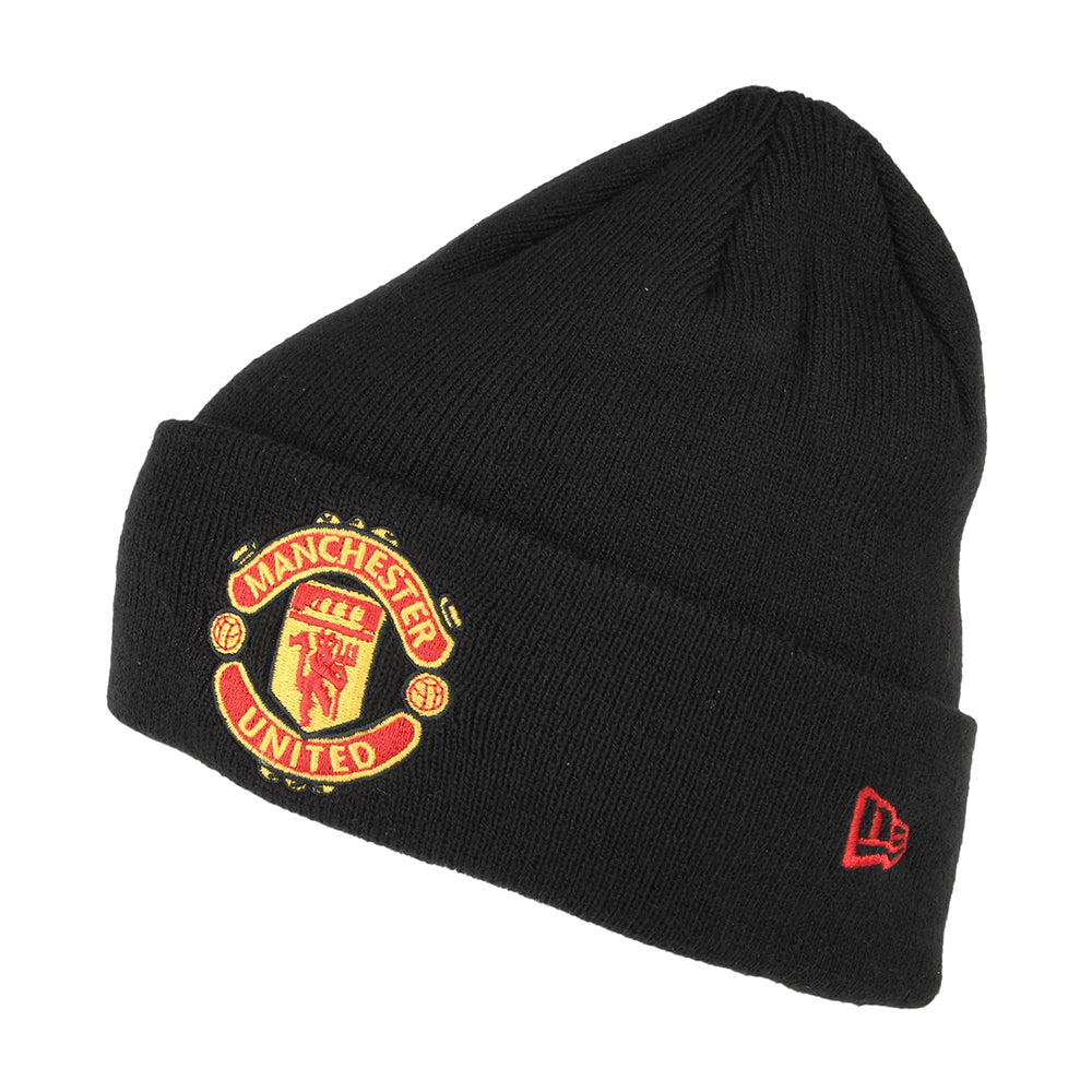 New Era Manchester United FC Beanie Hat - Core Cuff - Black