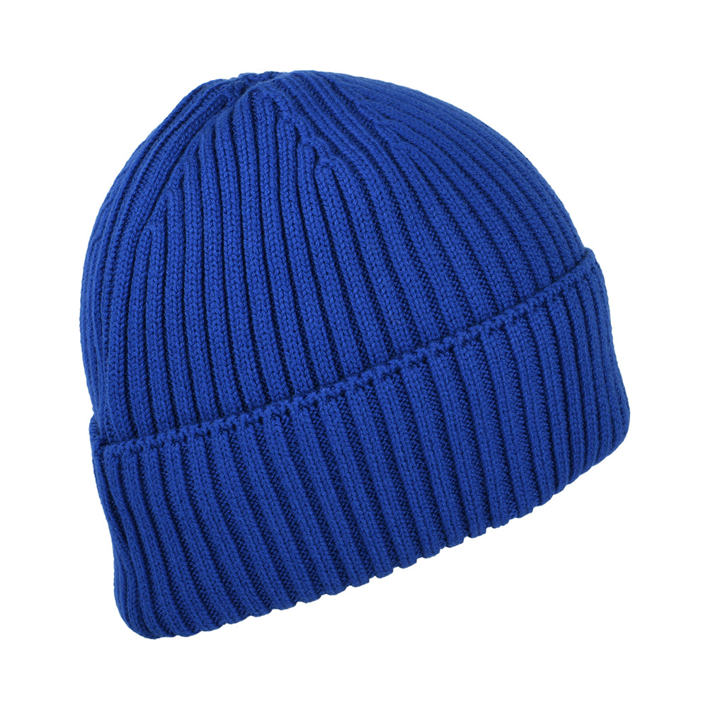 Tommy Hilfiger Hats TJM Flag Ribbed Beanie Hat - Deep Blue