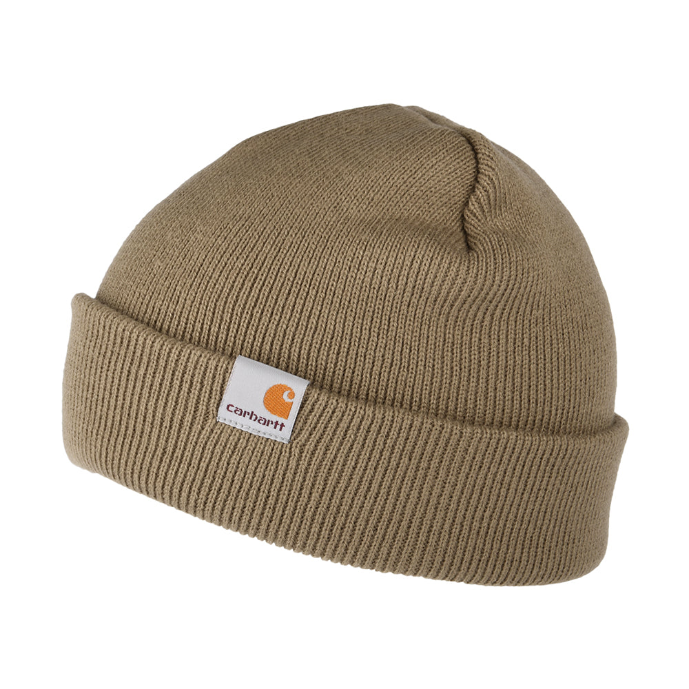 Carhartt WIP Hats Stratus Short Watch Beanie Hat - Tan