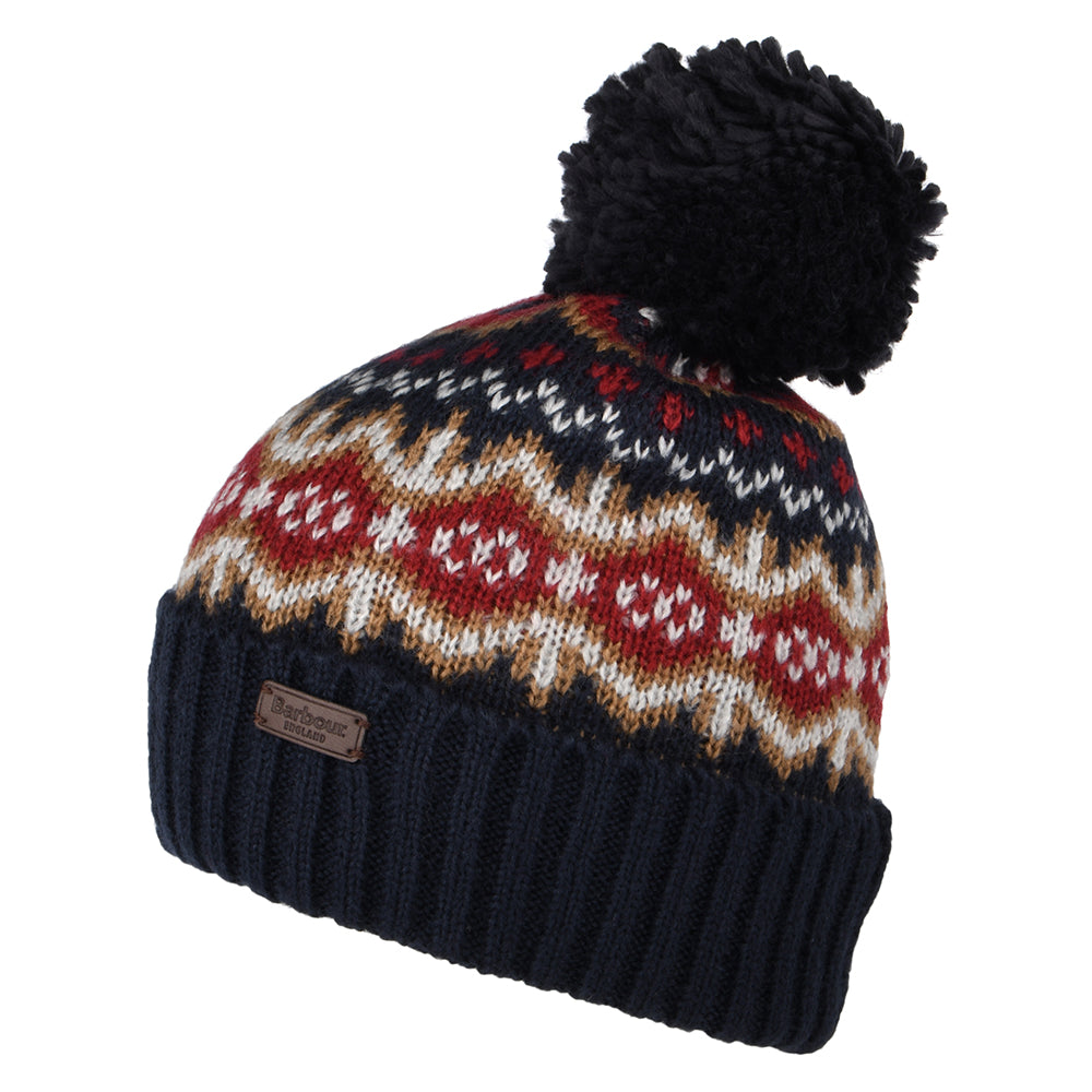 Barbour Hats Case Fair Isle Bobble Hat - Navy-Multi – Village Hats