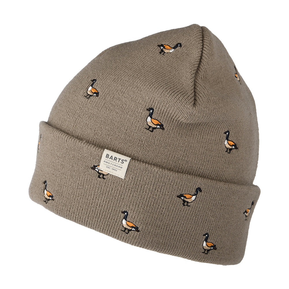 Barts Hats Vinson Goose Cuffed Beanie Hat - Taupe