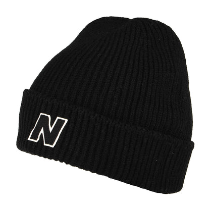 New Balance Hats Watchman Block N Fisherman Beanie Hat - Black