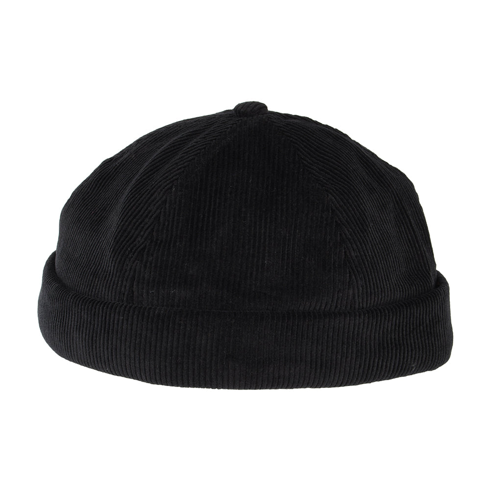 New Balance Hats Washed Corduroy Docker Beanie Hat - Black