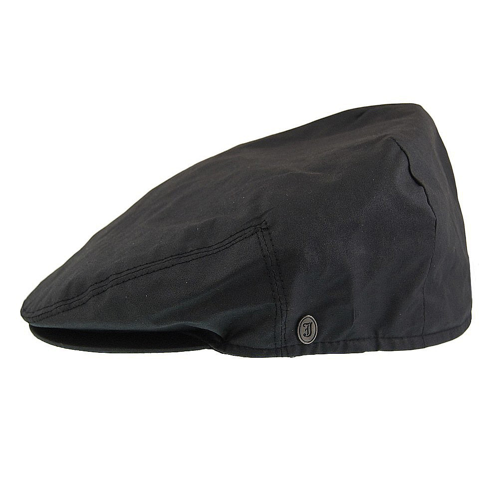 Jaxon & James Oilcloth Flat Cap Black Wholesale Pack