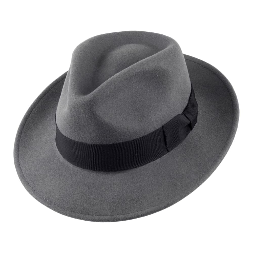 Jaxon & James Crushable C-Crown Fedora Grey Wholesale Pack