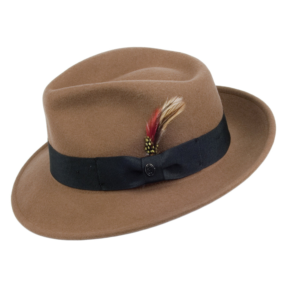 Jaxon & James Crushable C-Crown Fedora Pecan Wholesale Pack