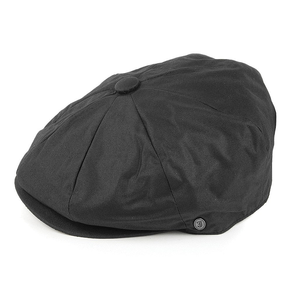 Jaxon & James Oilcloth Newsboy Cap Black Wholesale Pack