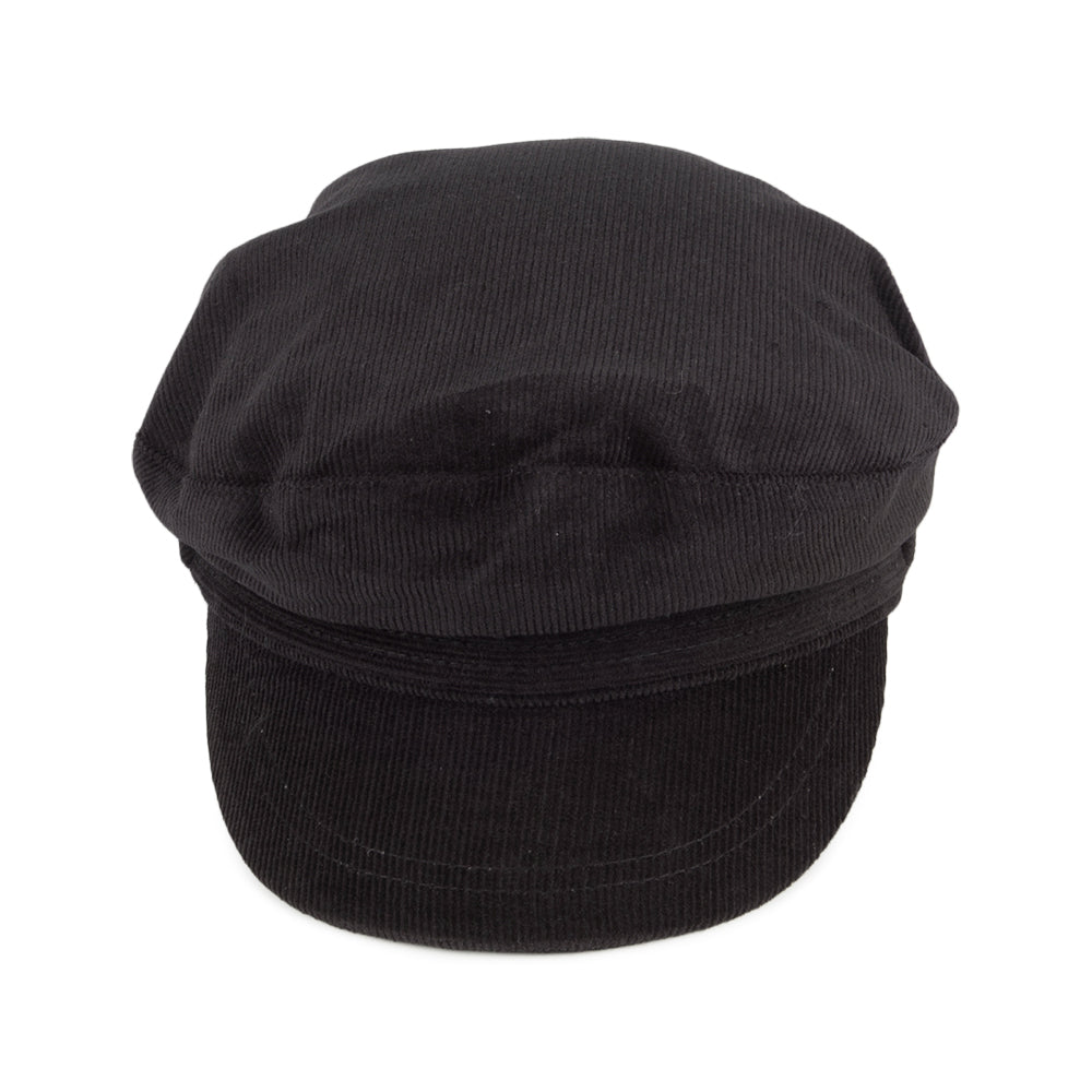 Jaxon & James Corduroy Fiddler Cap Black Wholesale Pack