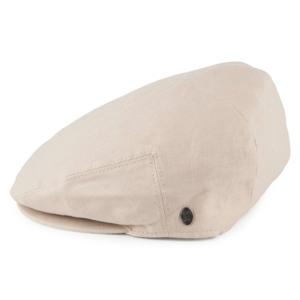 Jaxon & James Linen Flat Cap Natural Wholesale Pack