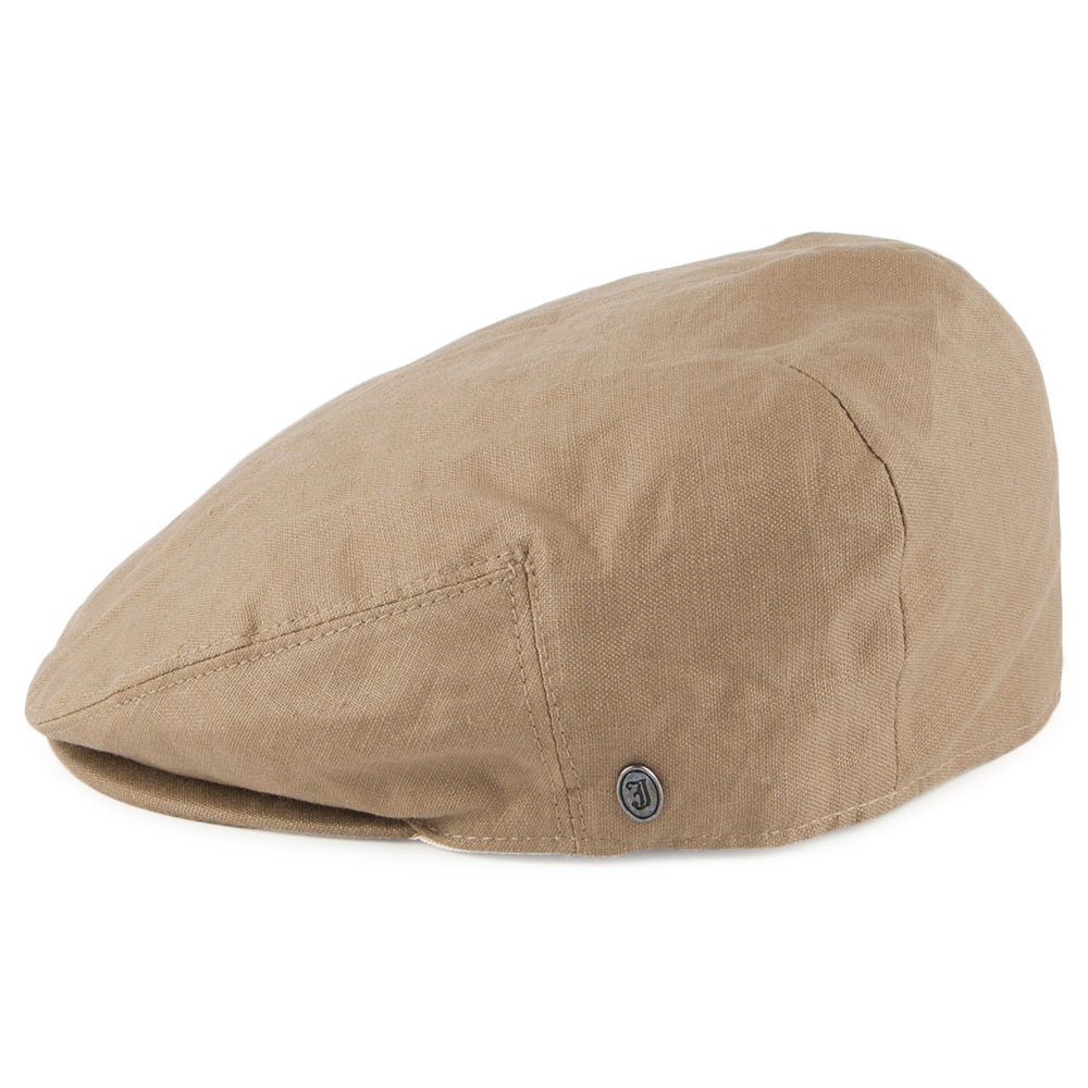 Jaxon & James Linen Flat Cap - Camel - Wholesale Pack