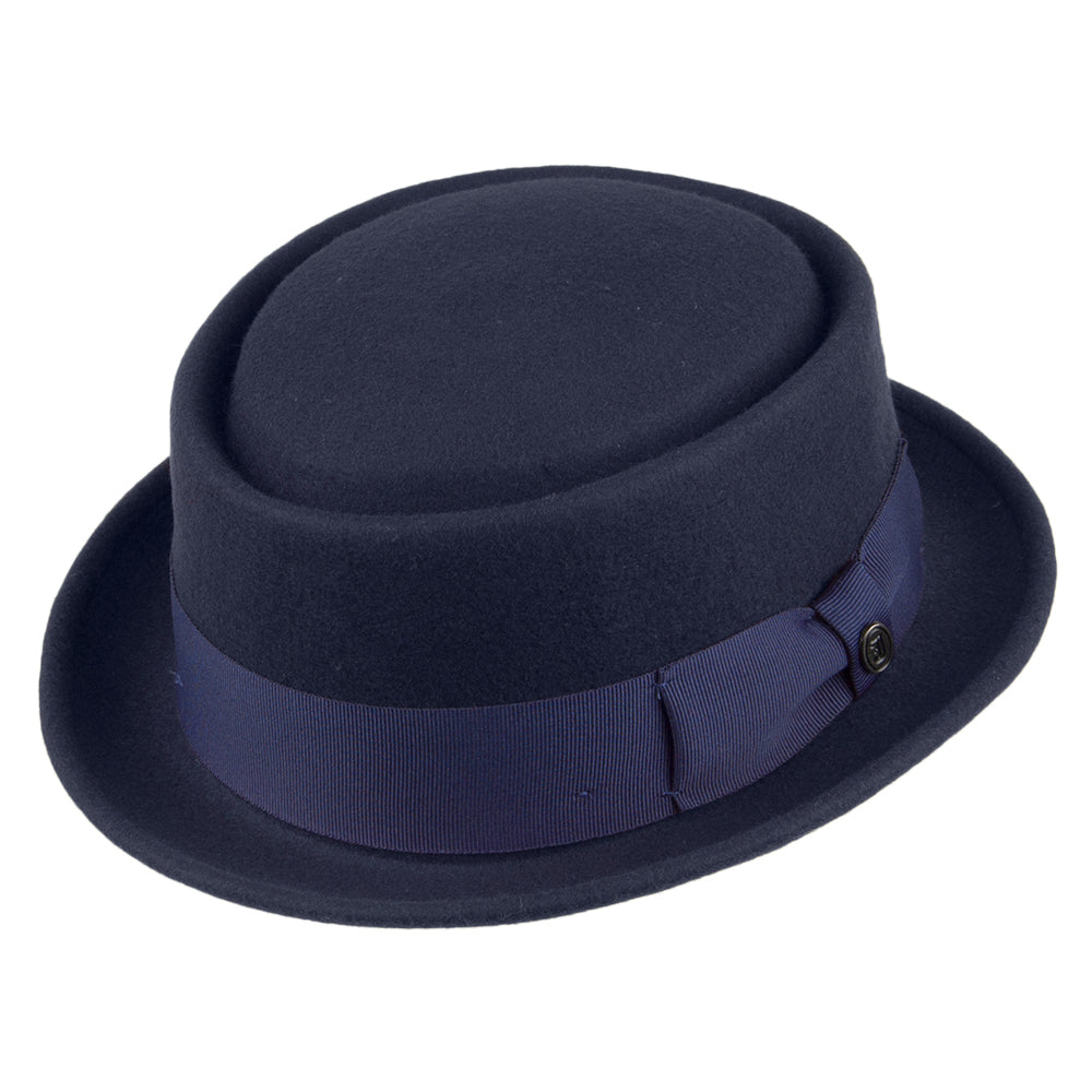 Jaxon & James Crushable Wool Pork Pie Hat Navy Wholesale Pack