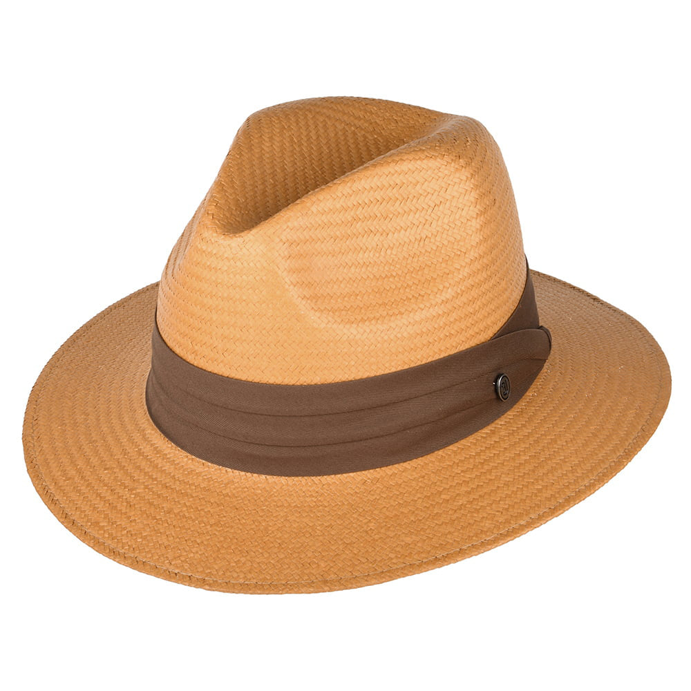 Jaxon & James Toyo Safari Fedora Brown Band Tan Wholesale Pack