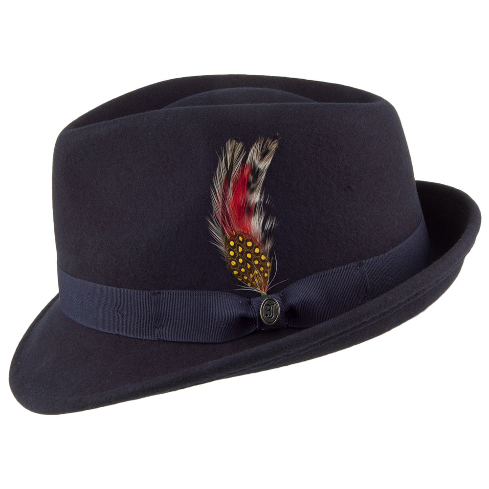 Jaxon & James Detroit Trilby Hat Navy Blue Wholesale Pack